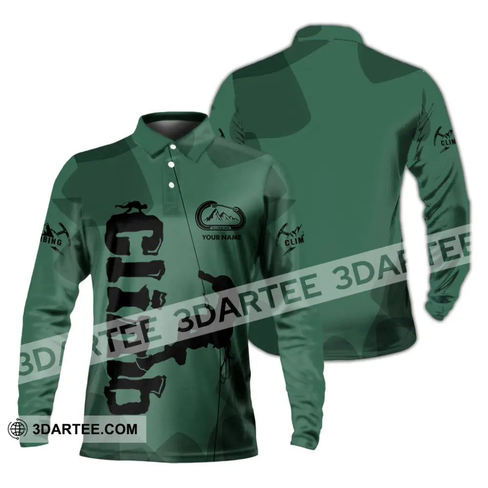 Unisex Shirt - Custom Climb Shirt - Long Sleeve Polo / S - T-shirt