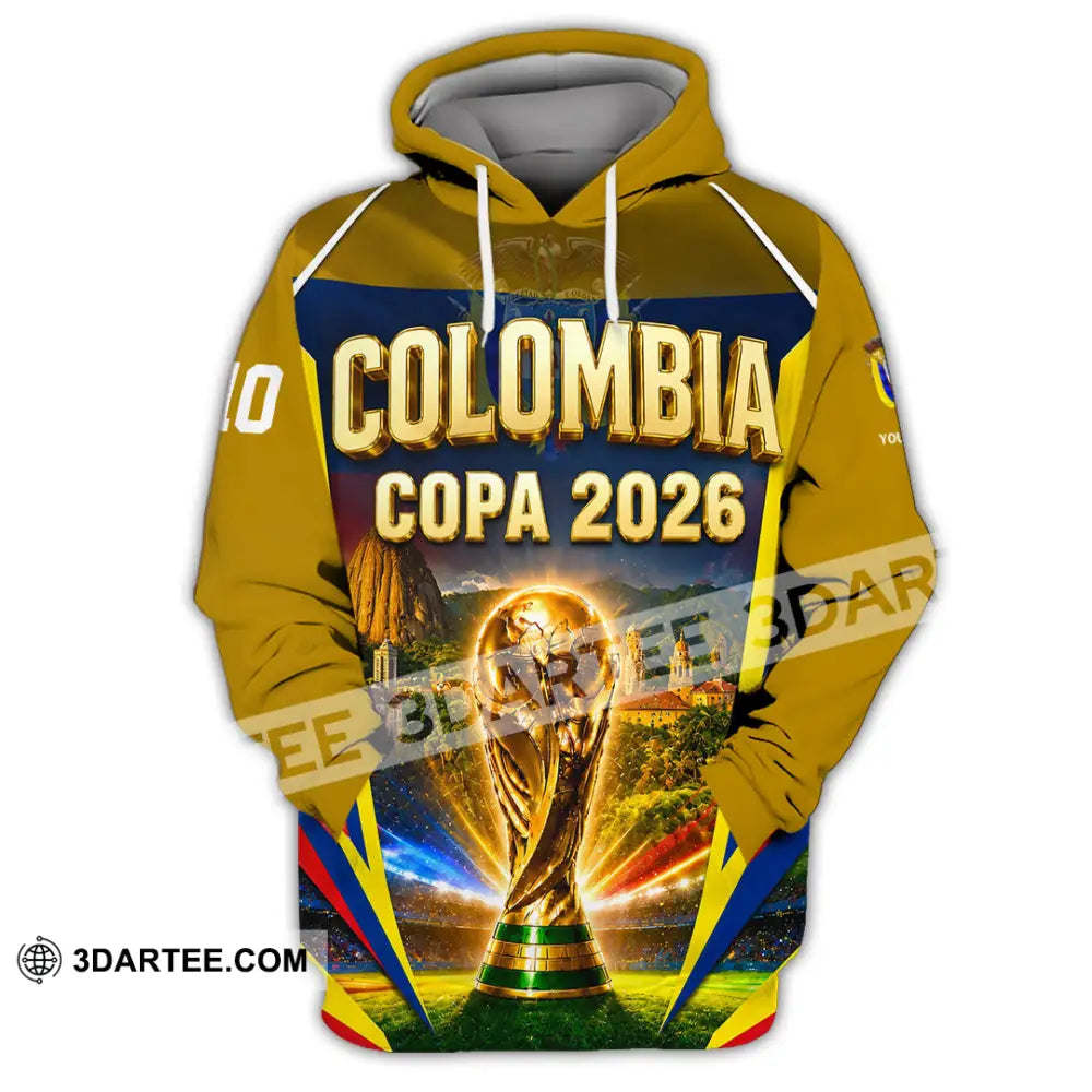 Unisex Shirt - Custom Colombia Copa 2026 Shirt - Hoodie / S - T-shirt