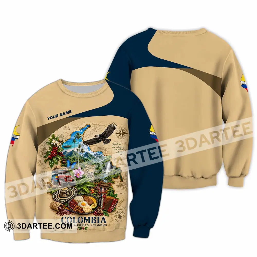 Unisex Shirt - Custom Colombia Shirt - Long Sleeve / S - T-shirt