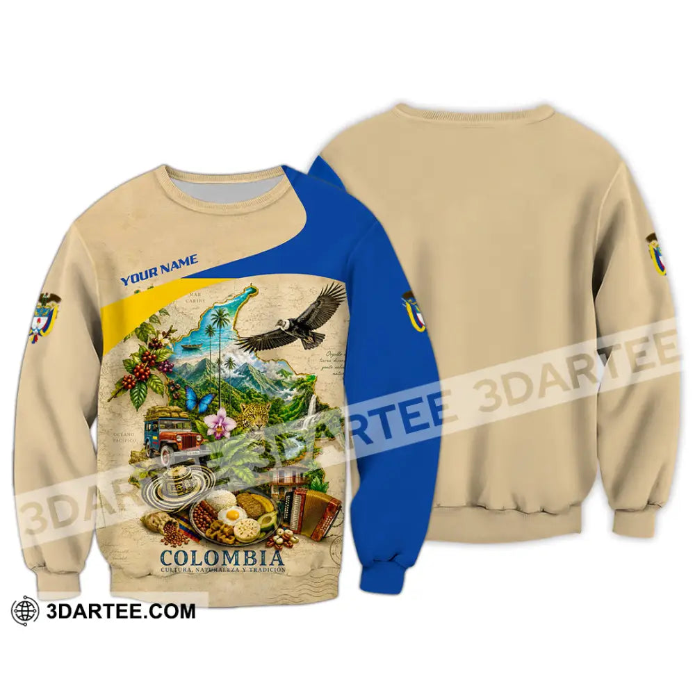 Unisex Shirt - Custom Colombia Shirt - Long Sleeve / S - T-shirt
