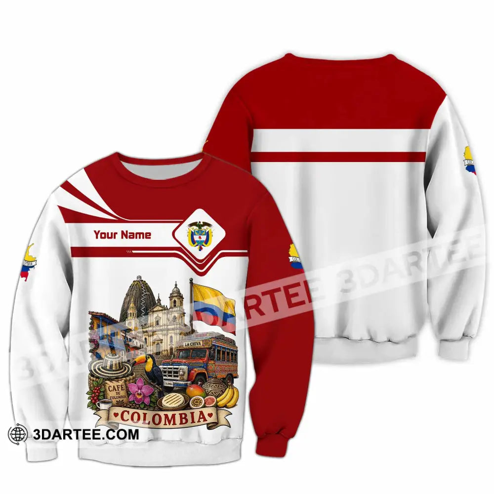 Unisex Shirt - Custom Colombia Shirt - Long Sleeve / S - T-shirt