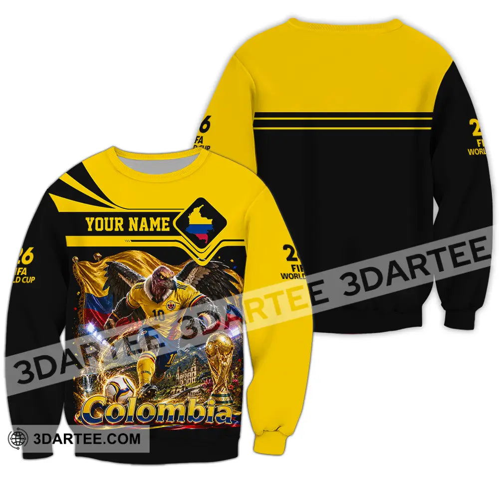Unisex Shirt - Custom Colombia World Cup 2026 Shirt - Long Sleeve / S - T-shirt