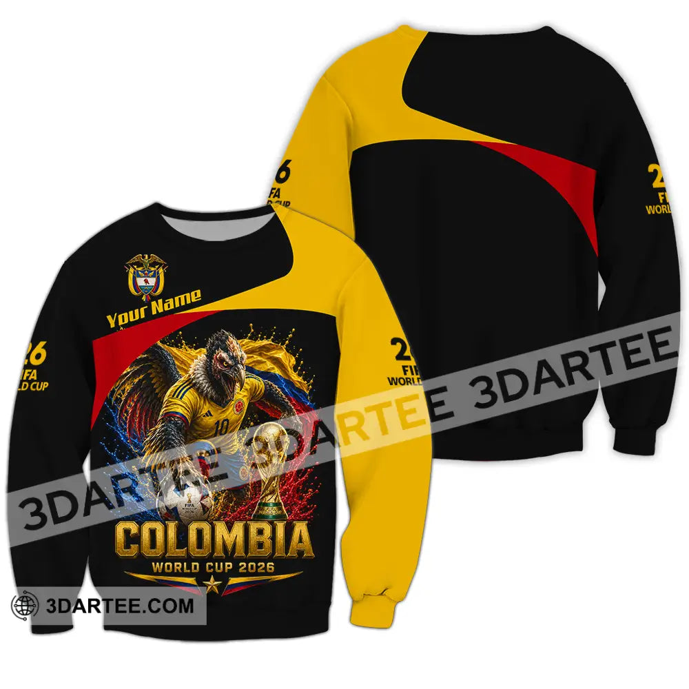 Unisex Shirt - Custom Colombia World Cup 2026 Shirt - Long Sleeve / S - T-shirt