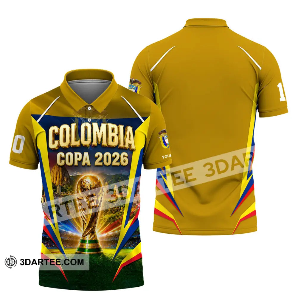 Unisex Shirt - Custom Colombia Copa 2026 Shirt - Polo Shirt / S - T-shirt