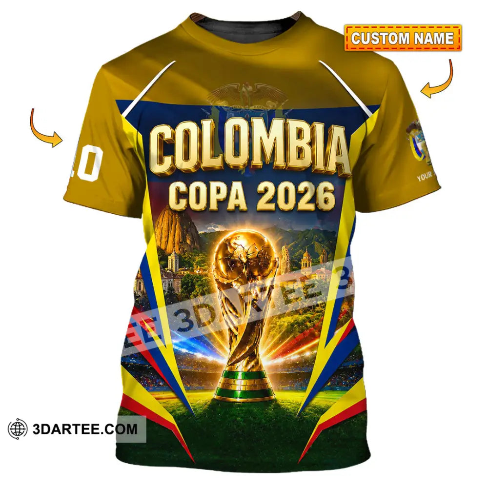 Unisex Shirt - Custom Colombia Copa 2026 Shirt - T-shirt