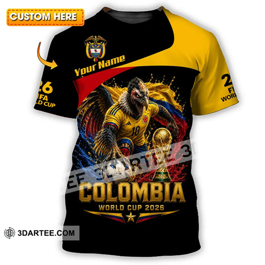 Unisex Shirt - Custom Colombia World Cup 2026 Shirt - T-shirt