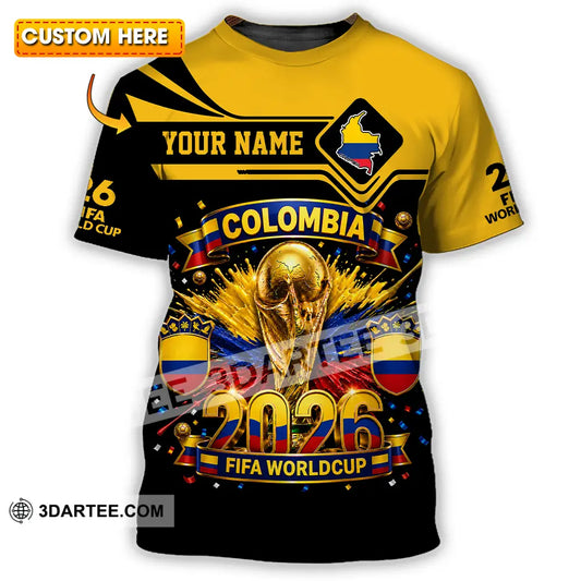 Unisex Shirt - Custom Colombia World Cup 2026 Shirt - T-shirt