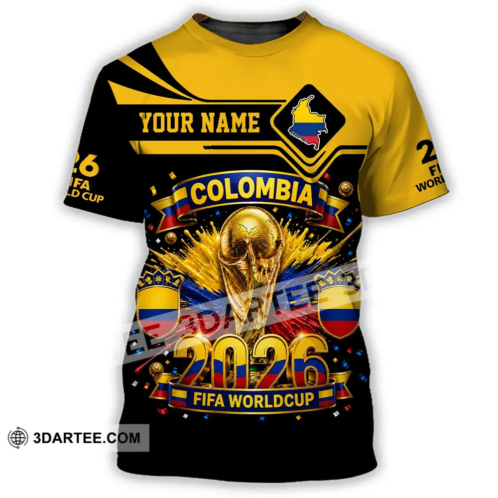 Unisex Shirt - Custom Colombia World Cup 2026 Shirt - T-Shirt / S - T-shirt