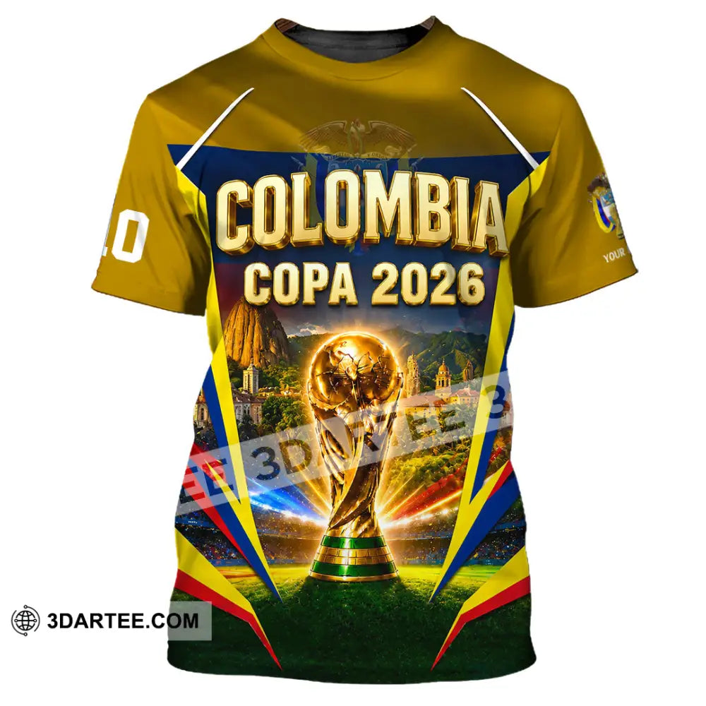 Unisex Shirt - Custom Colombia Copa 2026 Shirt - T-Shirt / S - T-shirt