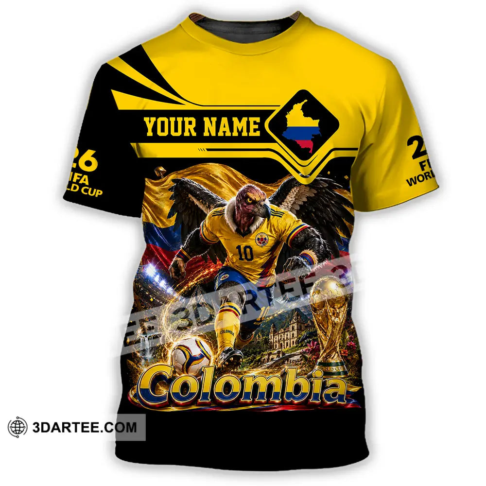 Unisex Shirt - Custom Colombia World Cup 2026 Shirt - T-Shirt / S - T-shirt