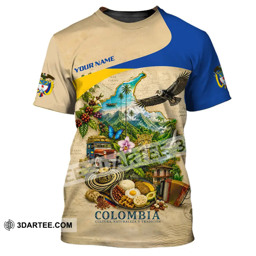 Unisex Shirt - Custom Colombia Shirt - T-Shirt / S - T-shirt