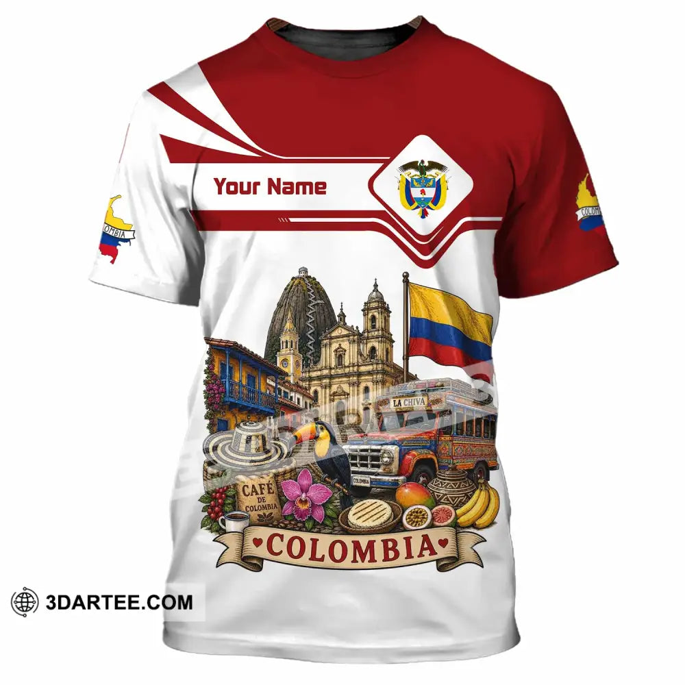 Unisex Shirt - Custom Colombia Shirt - T-Shirt / S - T-shirt