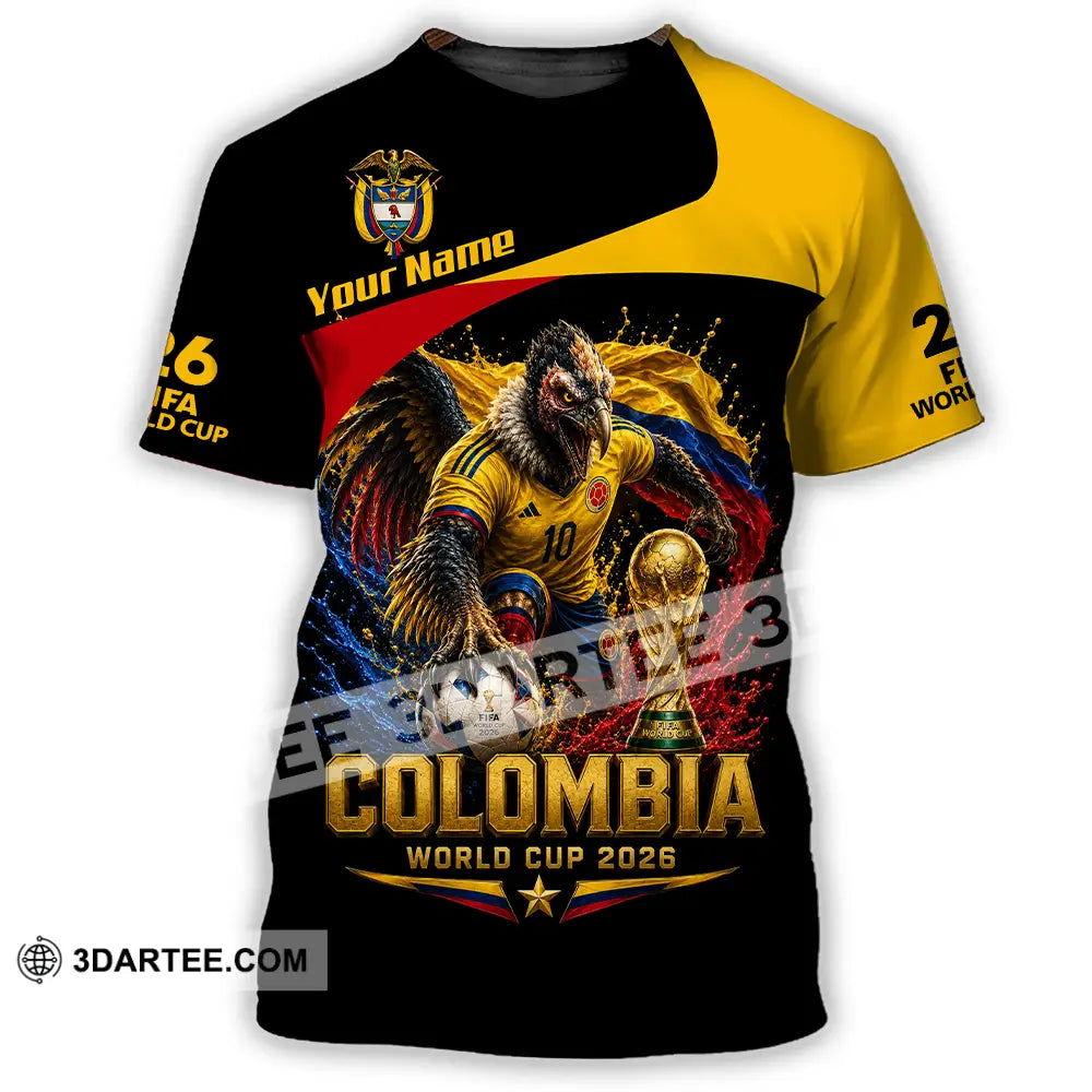 Unisex Shirt - Custom Colombia World Cup 2026 Shirt - T-Shirt / S - T-shirt