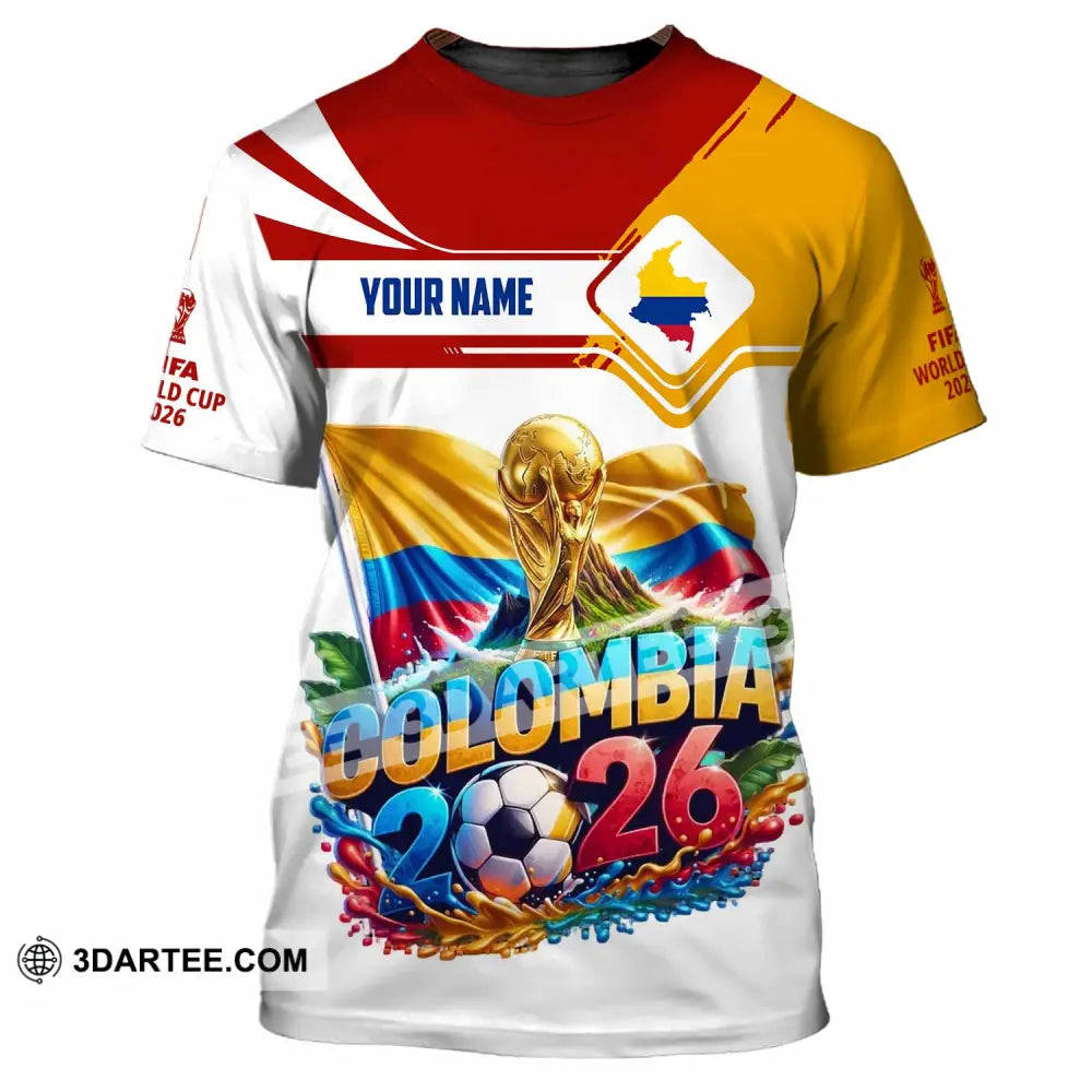 Unisex Shirt - Custom Colombia World Cup 2026 Shirt - T-Shirt / S - T-shirt