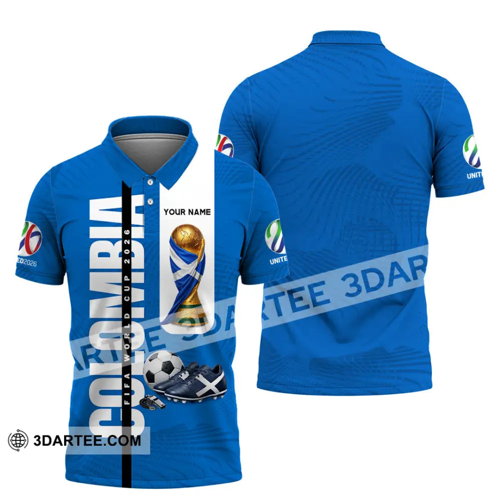 Unisex Shirt - Custom Colombia World Cup 2026 3D Shirt Polo Shirt / S T-shirt