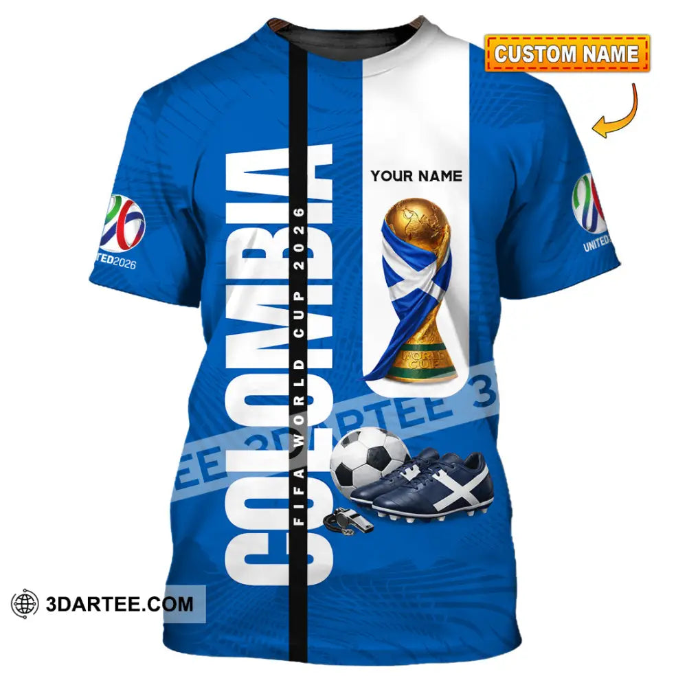 Unisex Shirt - Custom Colombia World Cup 2026 3D Shirt T-shirt