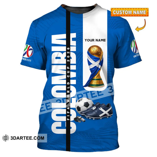 Unisex Shirt - Custom Colombia World Cup 2026 3D Shirt T-shirt