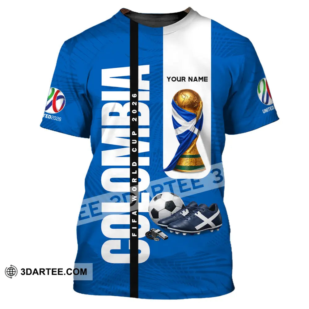 Unisex Shirt - Custom Colombia World Cup 2026 3D Shirt T-Shirt / S T-shirt