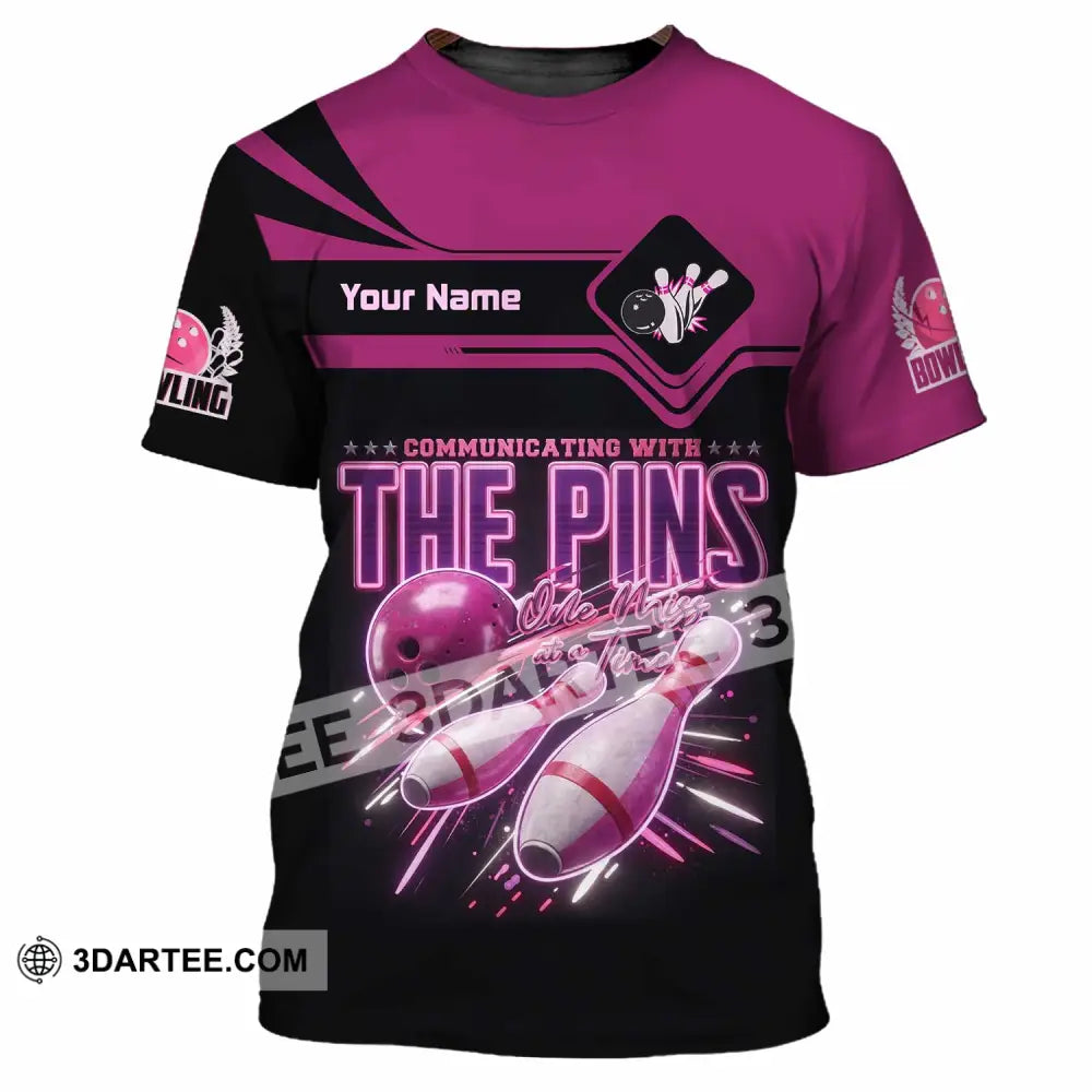 Unisex Shirt - Custom Communicating With The Pins Bowling Shirt - T-Shirt / S - T-shirt