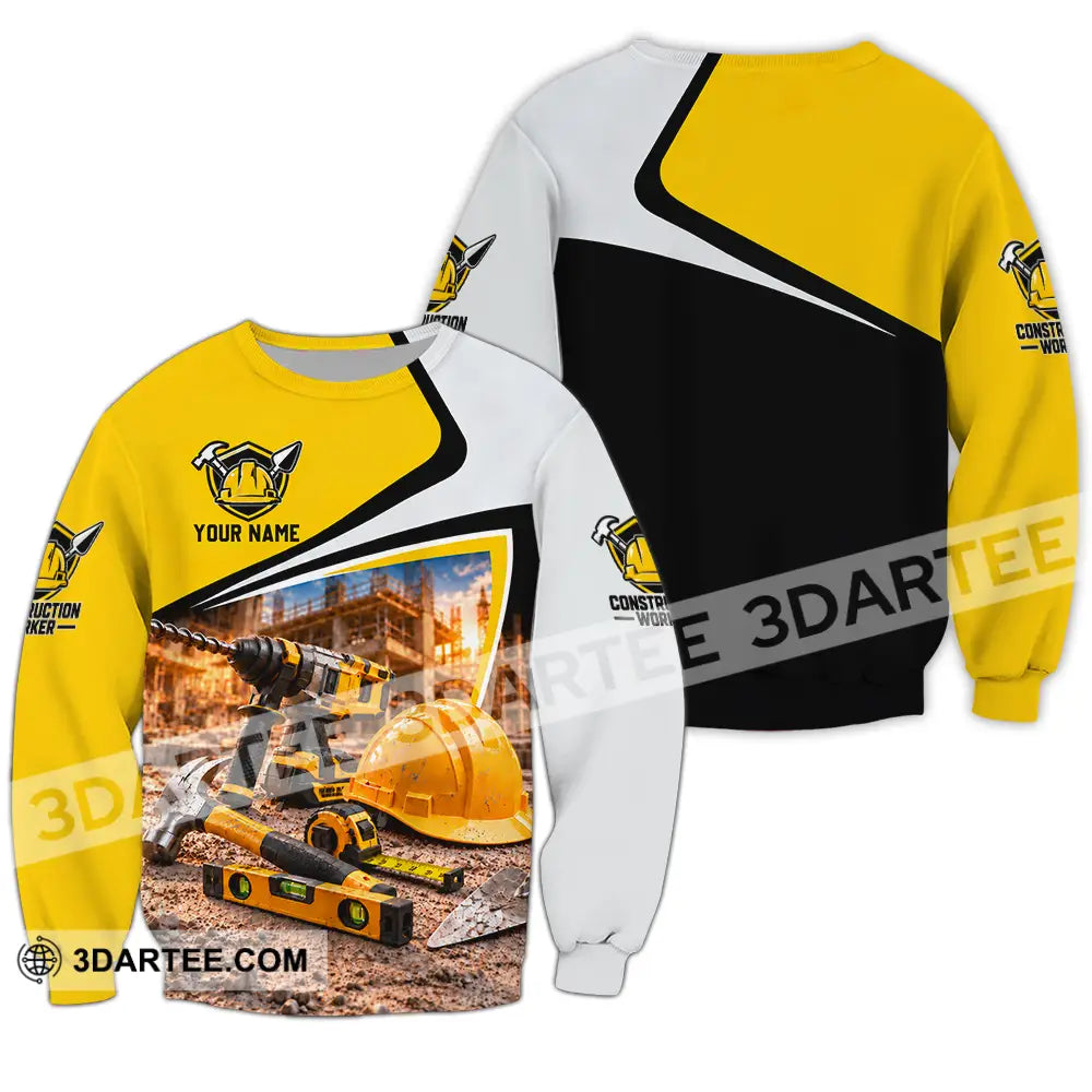 Unisex Shirt - Custom Construction Worker Shirt - Long Sleeve / S - T-shirt