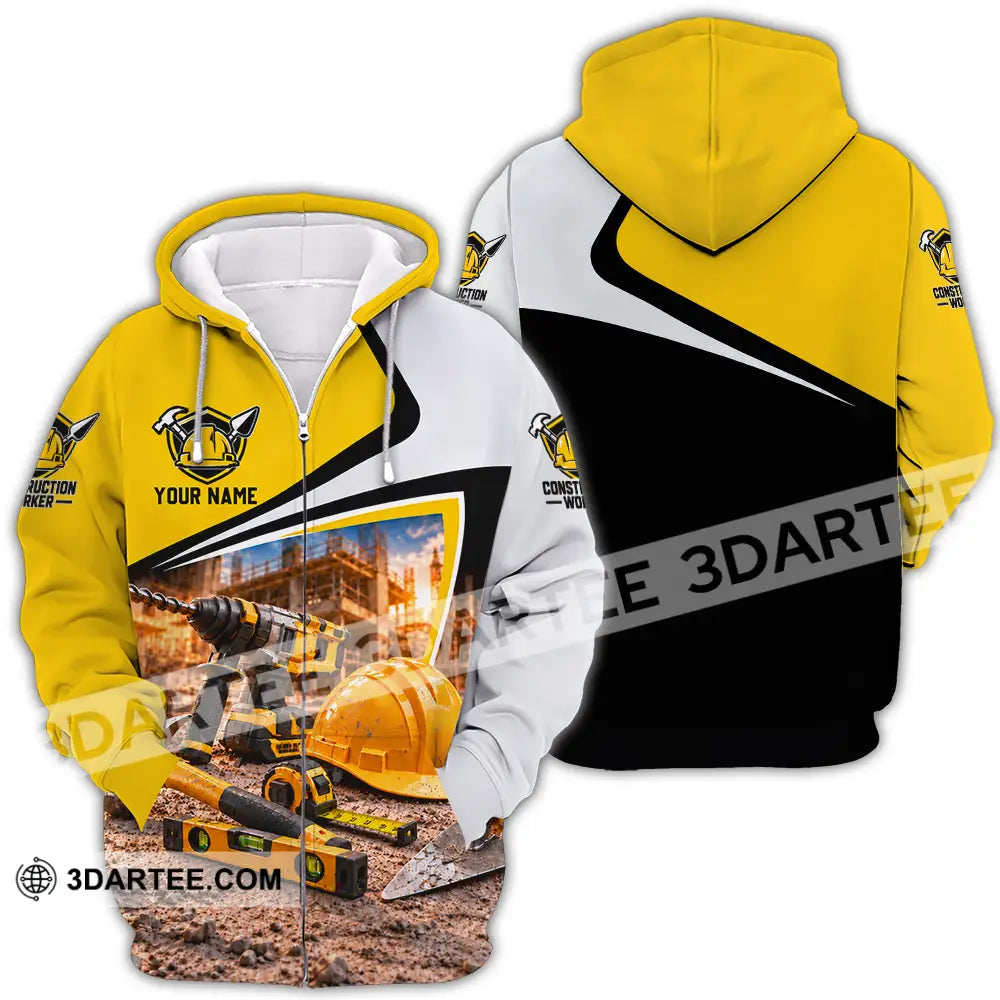 Unisex Shirt - Custom Construction Worker Shirt - Zipper Hoodie / S - T-shirt