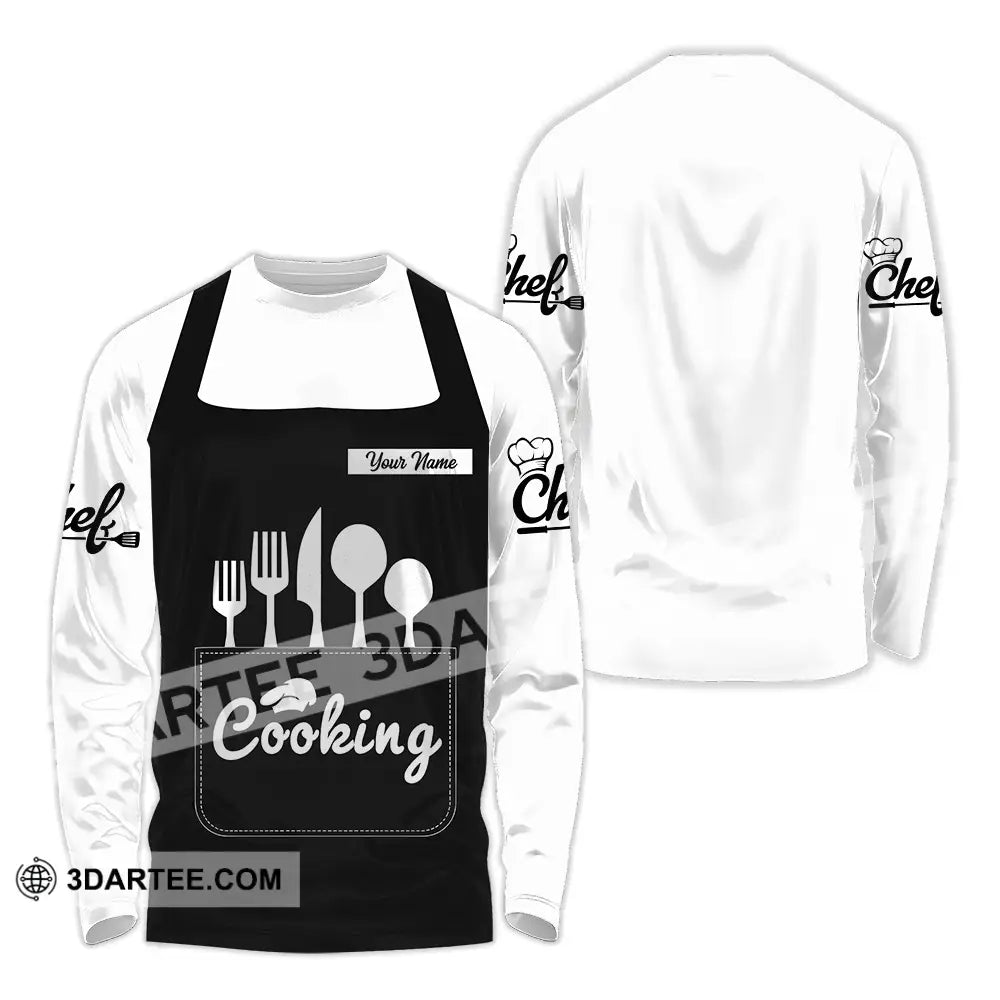 Unisex Shirt - Custom Cooking 3D Shirt Long Sleeve Shirt / S T-shirt