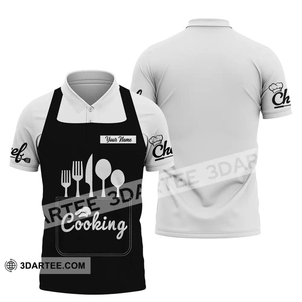 Unisex Shirt - Custom Cooking 3D Shirt Polo Shirt / S T-shirt