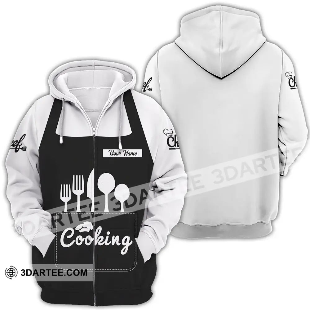 Unisex Shirt - Custom Cooking 3D Shirt Zipper Hoodie / S T-shirt