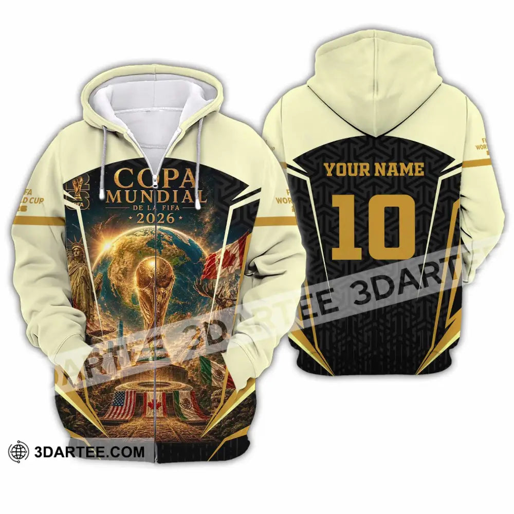 Unisex Shirt - Custom Copa Mundial World Cup 2026 Shirt - Zipper Hoodie / S - T-shirt