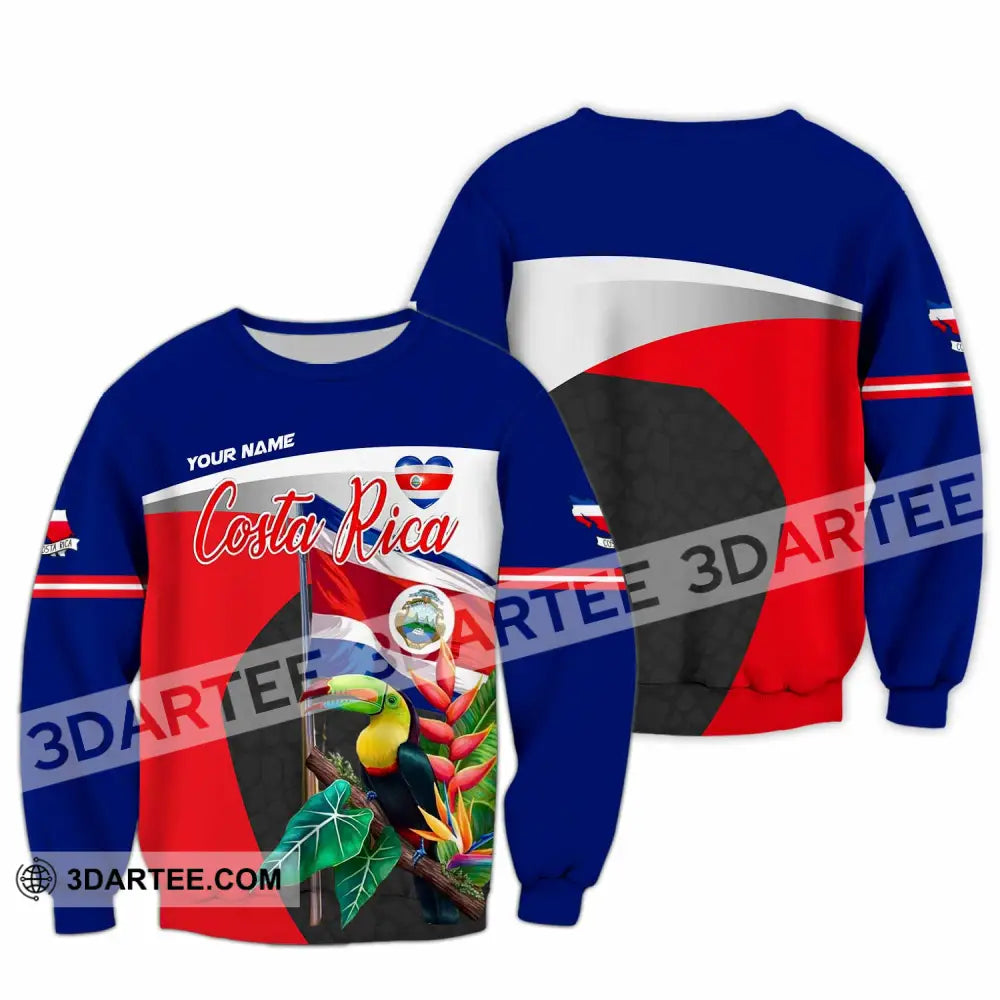 Unisex Shirt - Custom Costa Rica 3D Shirt Long Sleeve / S T-shirt