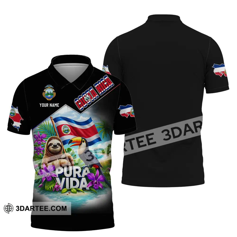 Unisex Shirt - Custom Costa Rica 3D Shirt Polo Shirt / S T-shirt