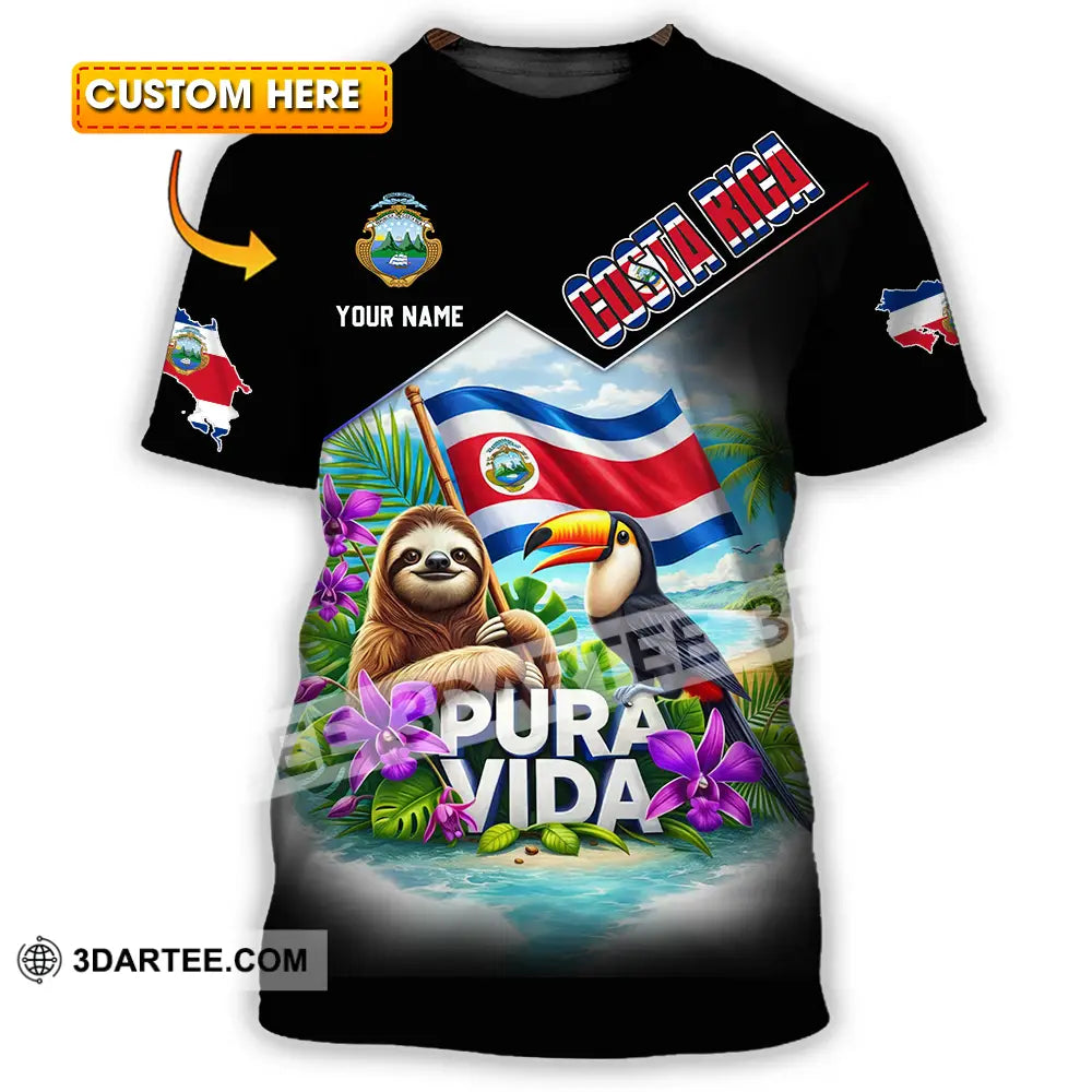 Unisex Shirt - Custom Costa Rica 3D Shirt T-shirt
