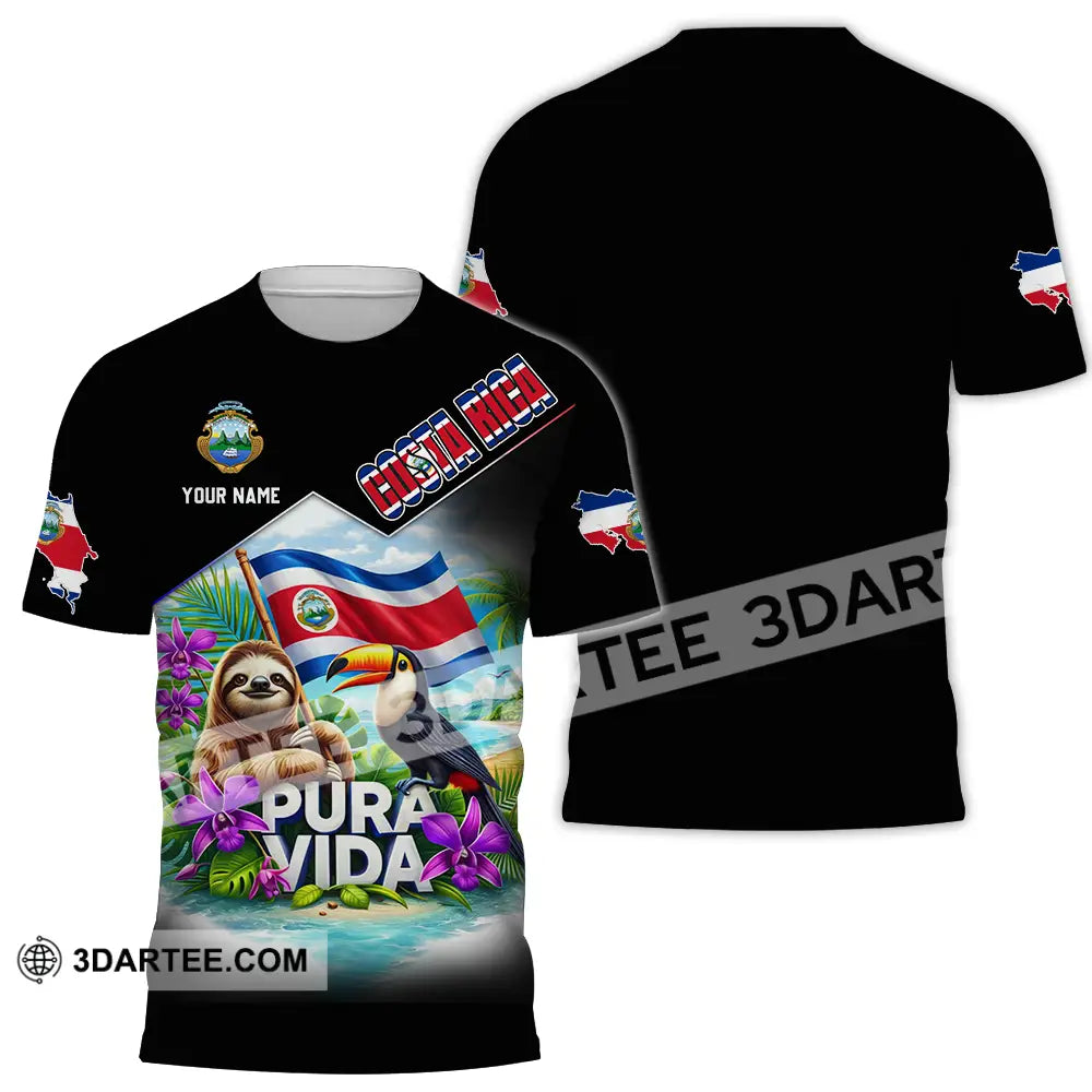Unisex Shirt - Custom Costa Rica 3D Shirt T-Shirt / S T-shirt