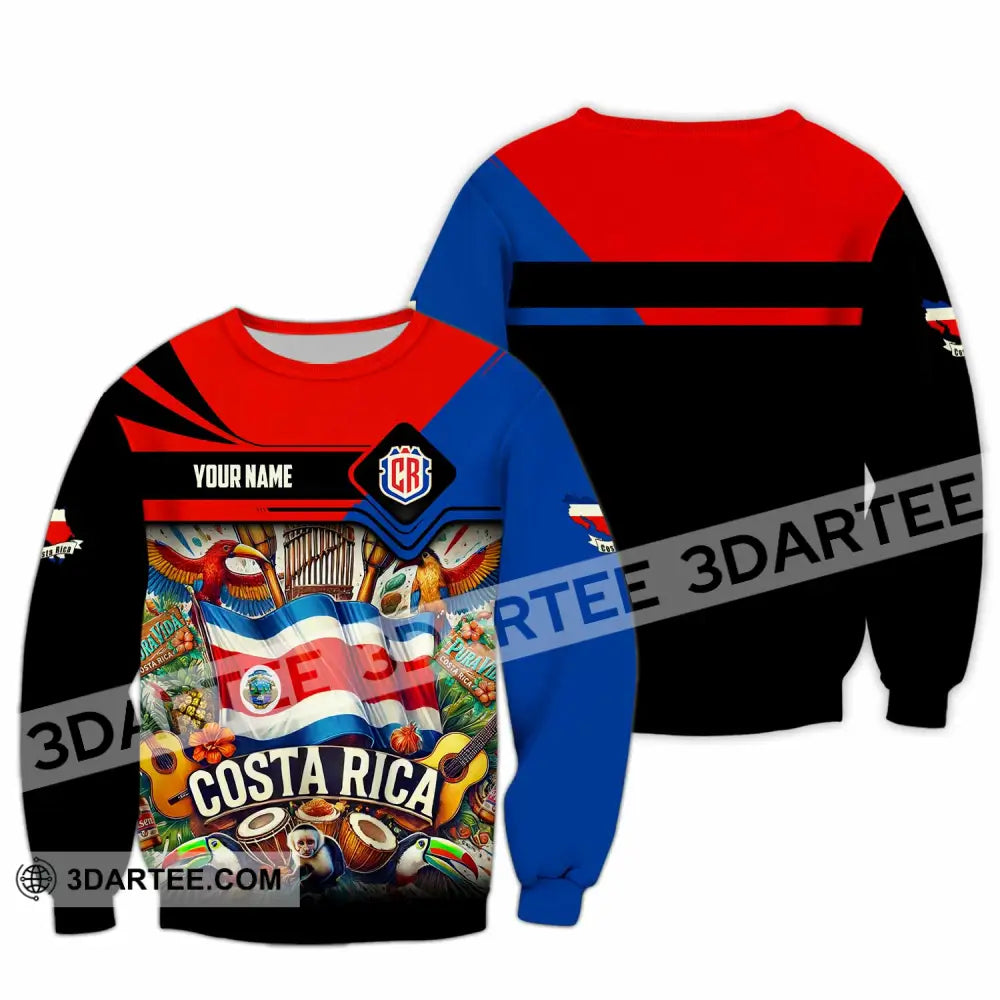 Unisex Shirt - Custom Costa Rica Shirt Long Sleeve / S T-shirt