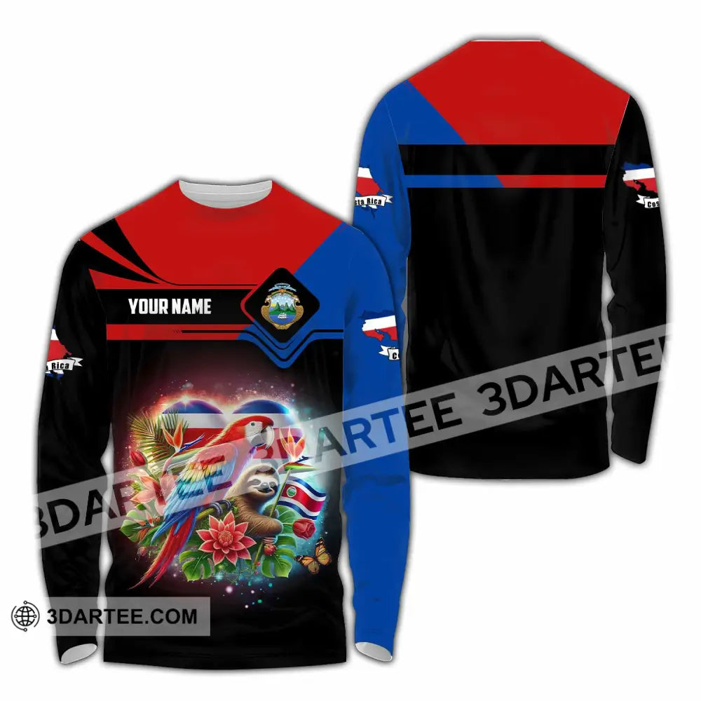 Unisex Shirt - Custom Costa Rica Shirt Long Sleeve Shirt / S T-shirt