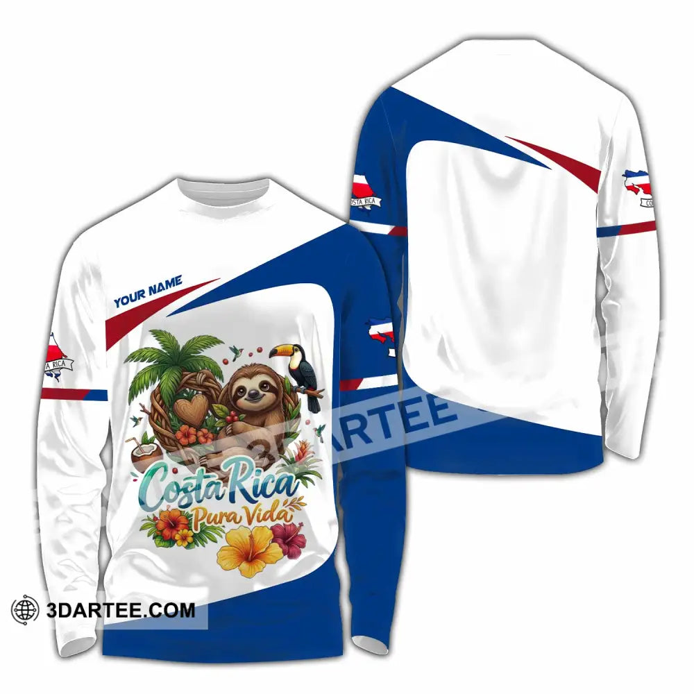 Unisex Shirt - Custom Costa Rica Shirt - Long Sleeve Shirt / S - T-shirt
