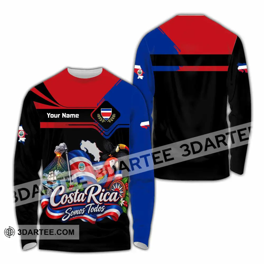 Unisex Shirt - Custom Costa Rica Shirt - Long Sleeve Shirt / S - T-shirt