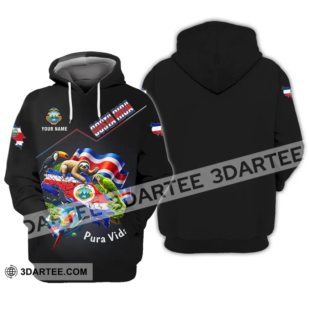 Unisex Shirt - Custom Costa Rica Pura Vida 3D Shirt Hoodie / S T-shirt