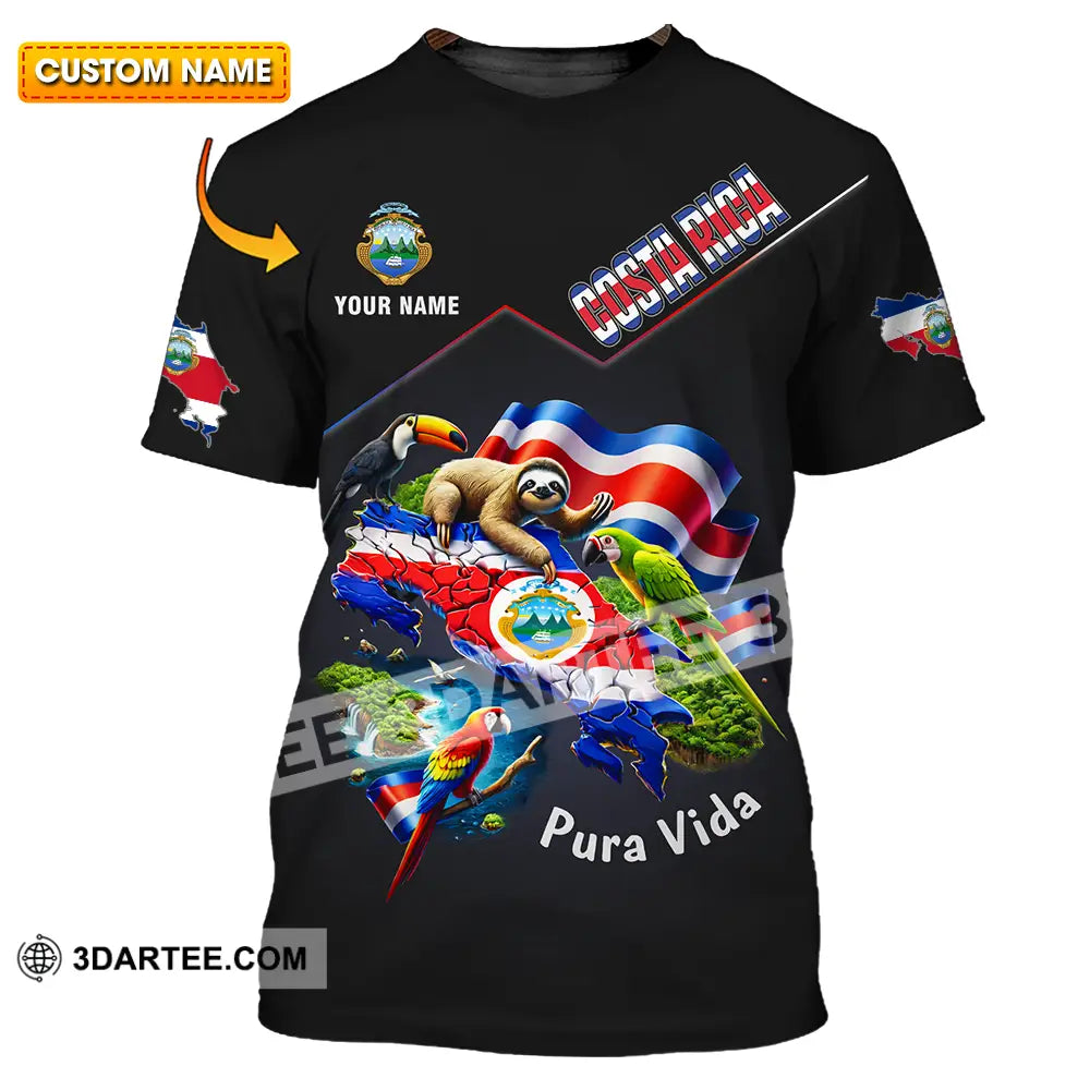 Unisex Shirt - Custom Costa Rica Pura Vida 3D Shirt T-shirt