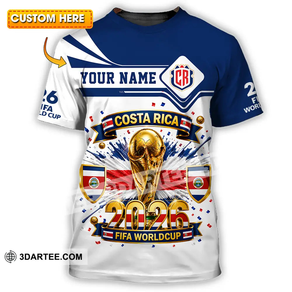 Unisex Shirt - Custom Costa Rica World Cup 2026 Shirt - T-shirt