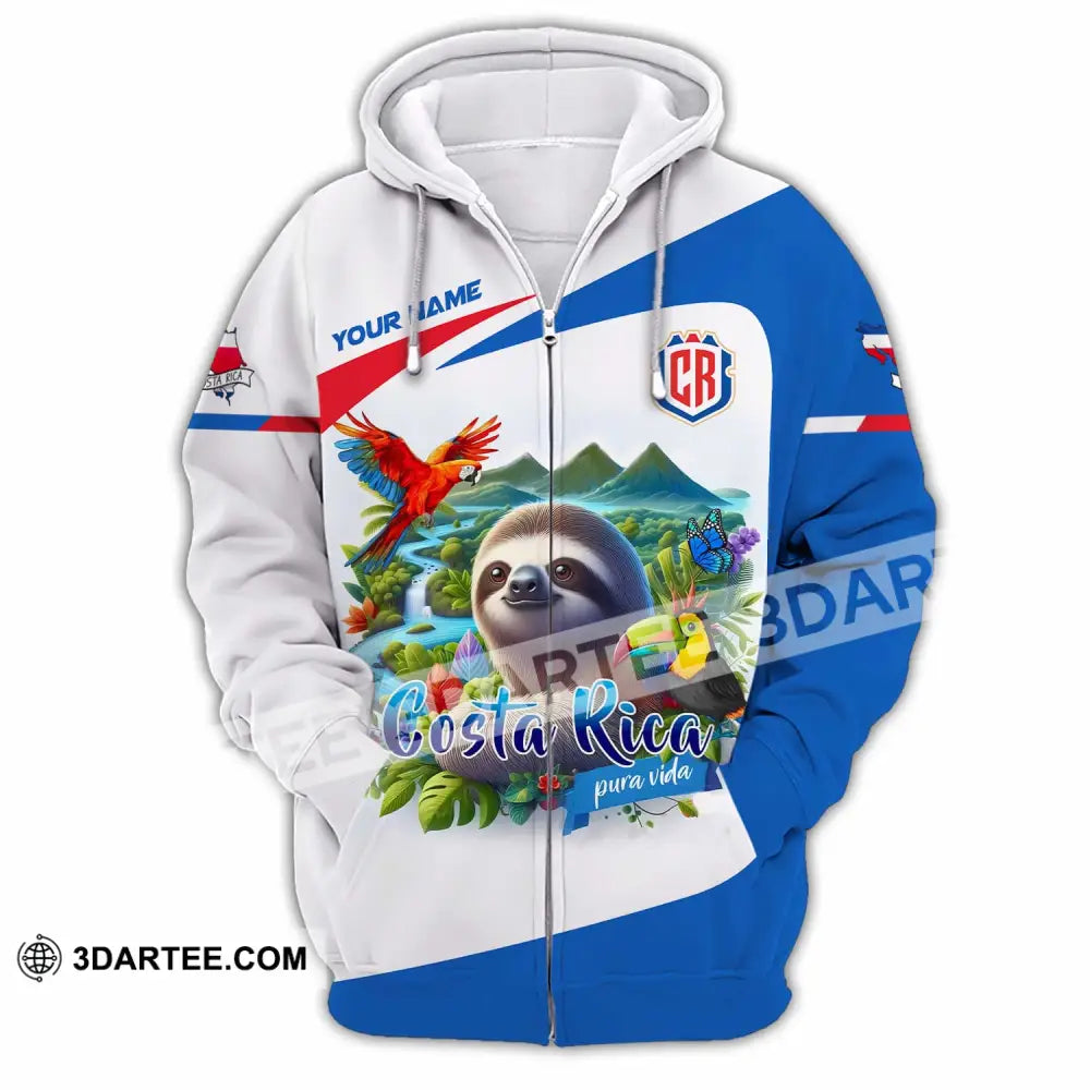 Unisex Shirt - Custom Costa Rica Shirt Zipper Hoodie / S T-shirt
