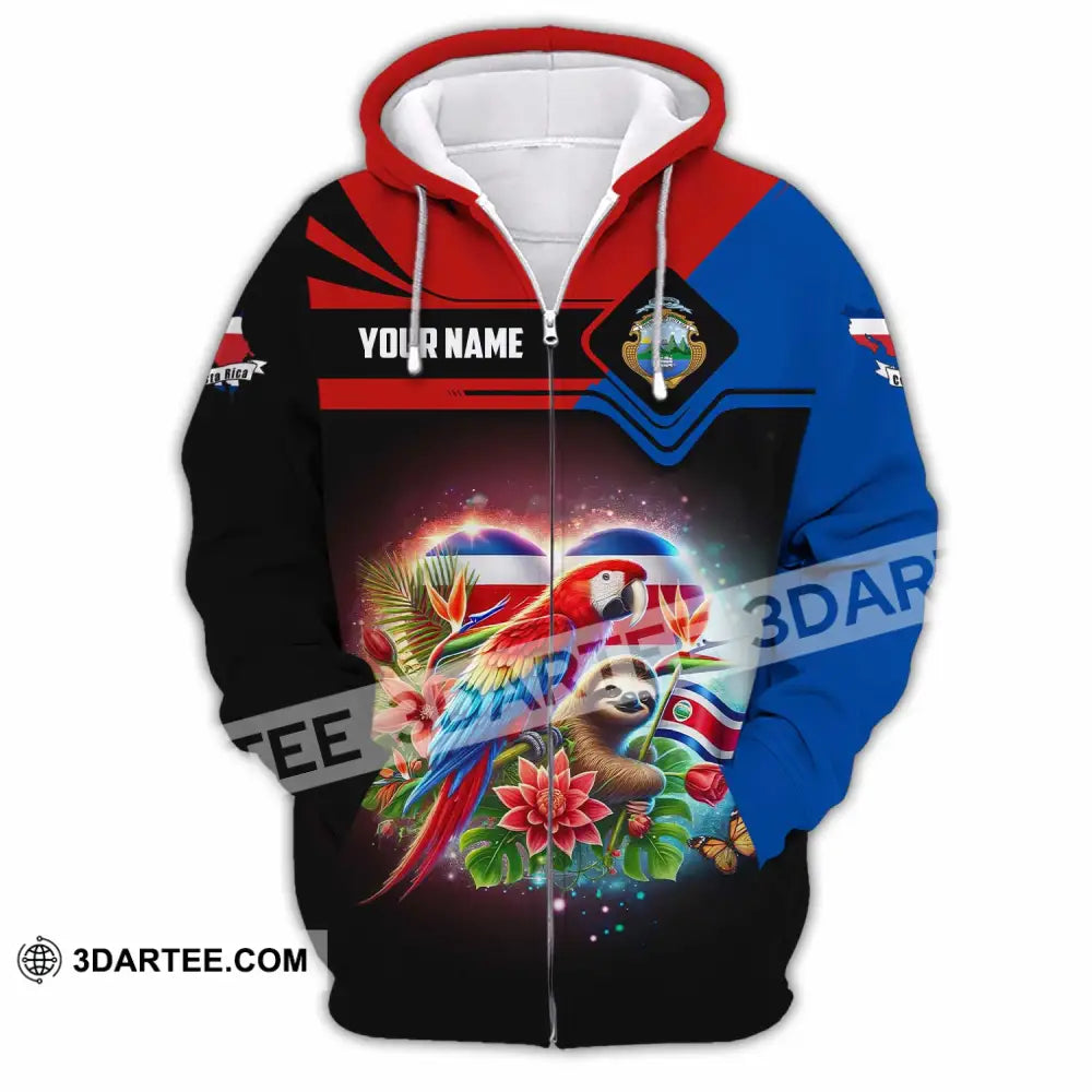 Unisex Shirt - Custom Costa Rica Shirt Zipper Hoodie / S T-shirt