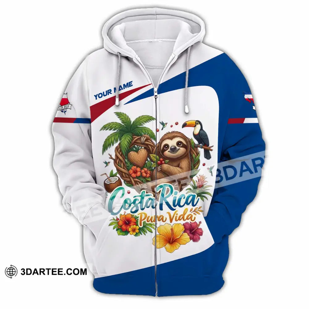 Unisex Shirt - Custom Costa Rica Shirt - Zipper Hoodie / S - T-shirt