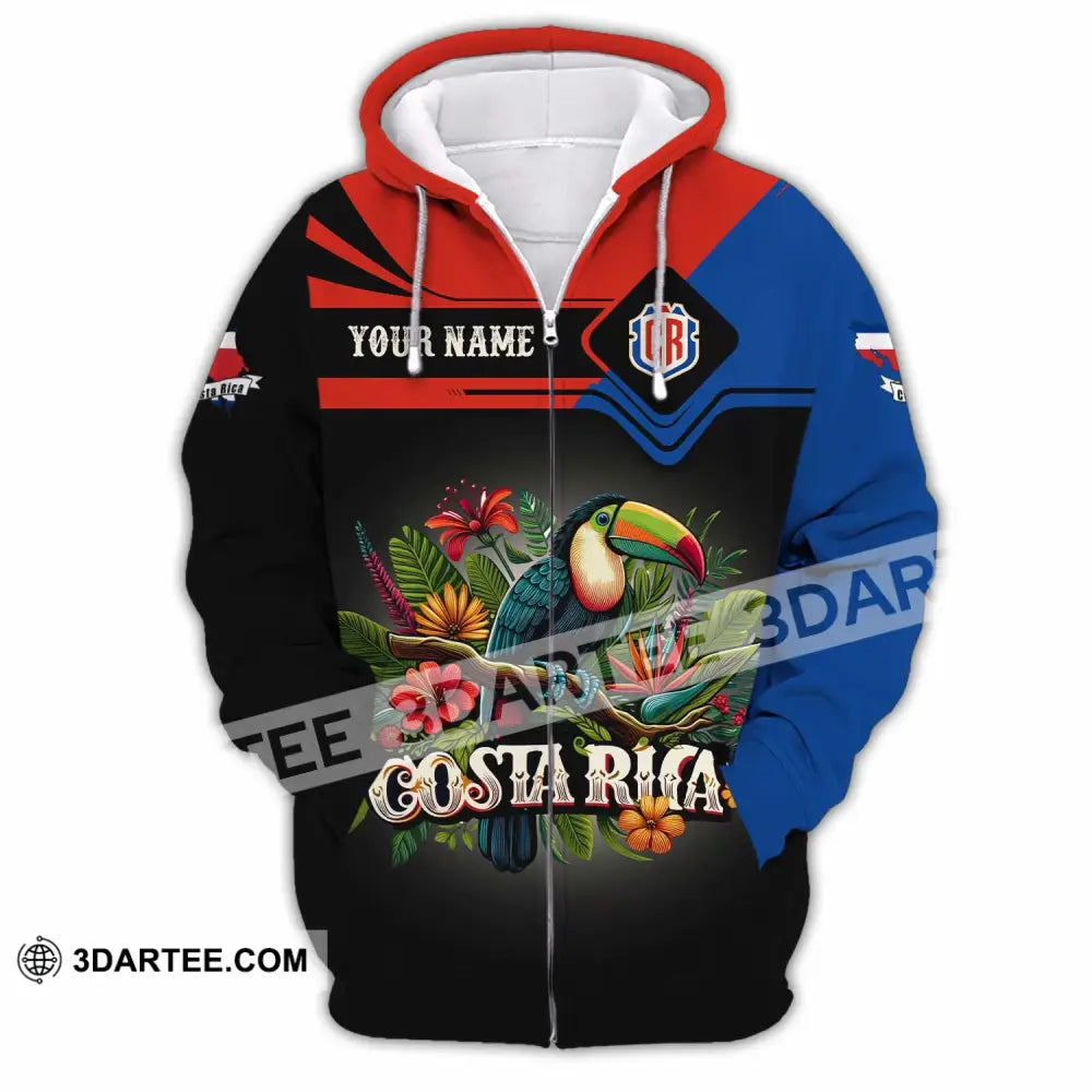Unisex Shirt - Custom Costa Rica Shirt Zipper Hoodie / S T-shirt
