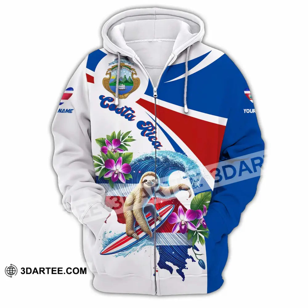Unisex Shirt - Custom Costa Rica Shirt Zipper Hoodie / S T-shirt