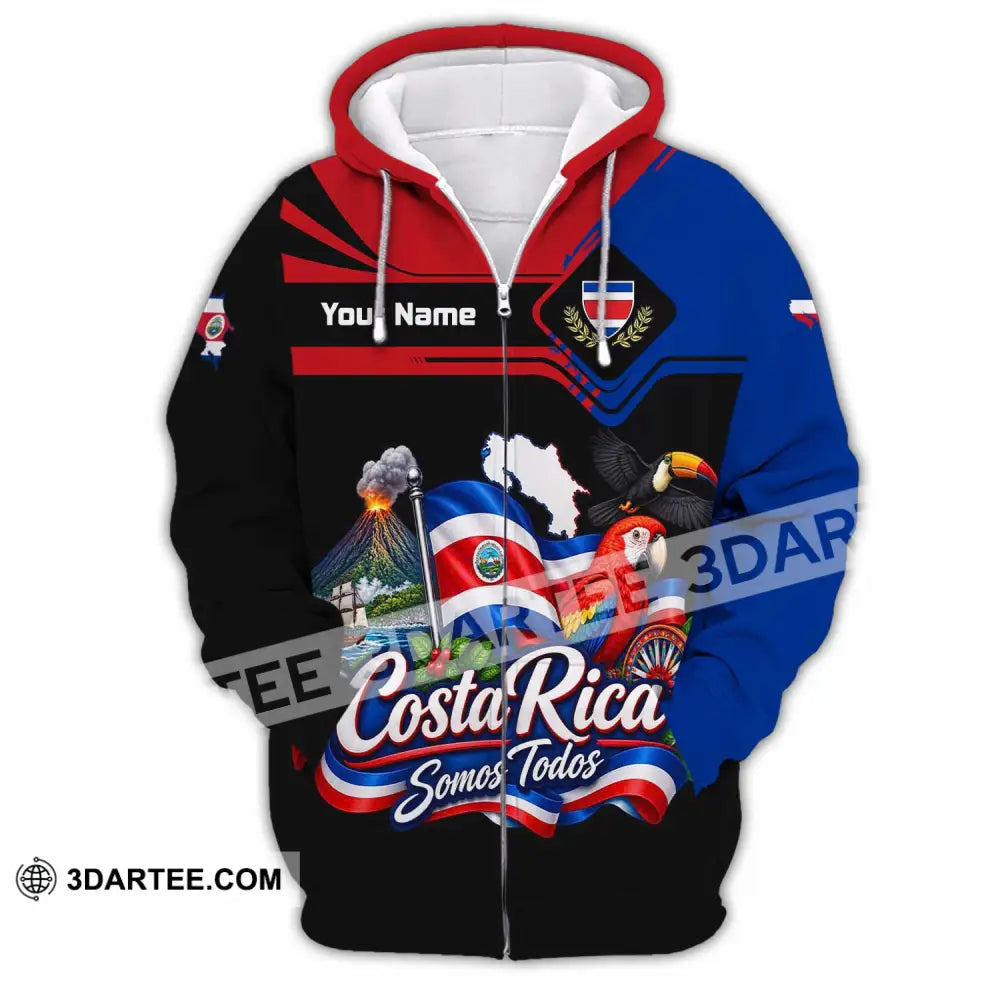 Unisex Shirt - Custom Costa Rica Shirt - Zipper Hoodie / S - T-shirt