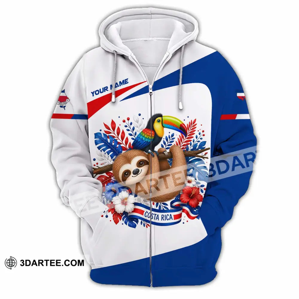 Unisex Shirt - Custom Costa Rica Shirt - Zipper Hoodie / S - T-shirt
