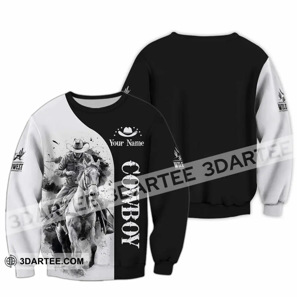 Unisex Shirt - Custom Cowboy 3D Shirt - Long Sleeve / S - T-shirt