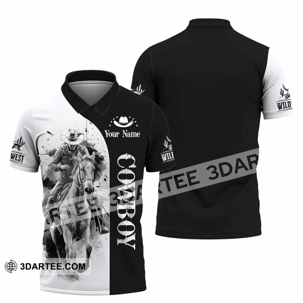 Unisex Shirt - Custom Cowboy 3D Shirt - Polo Shirt / S - T-shirt