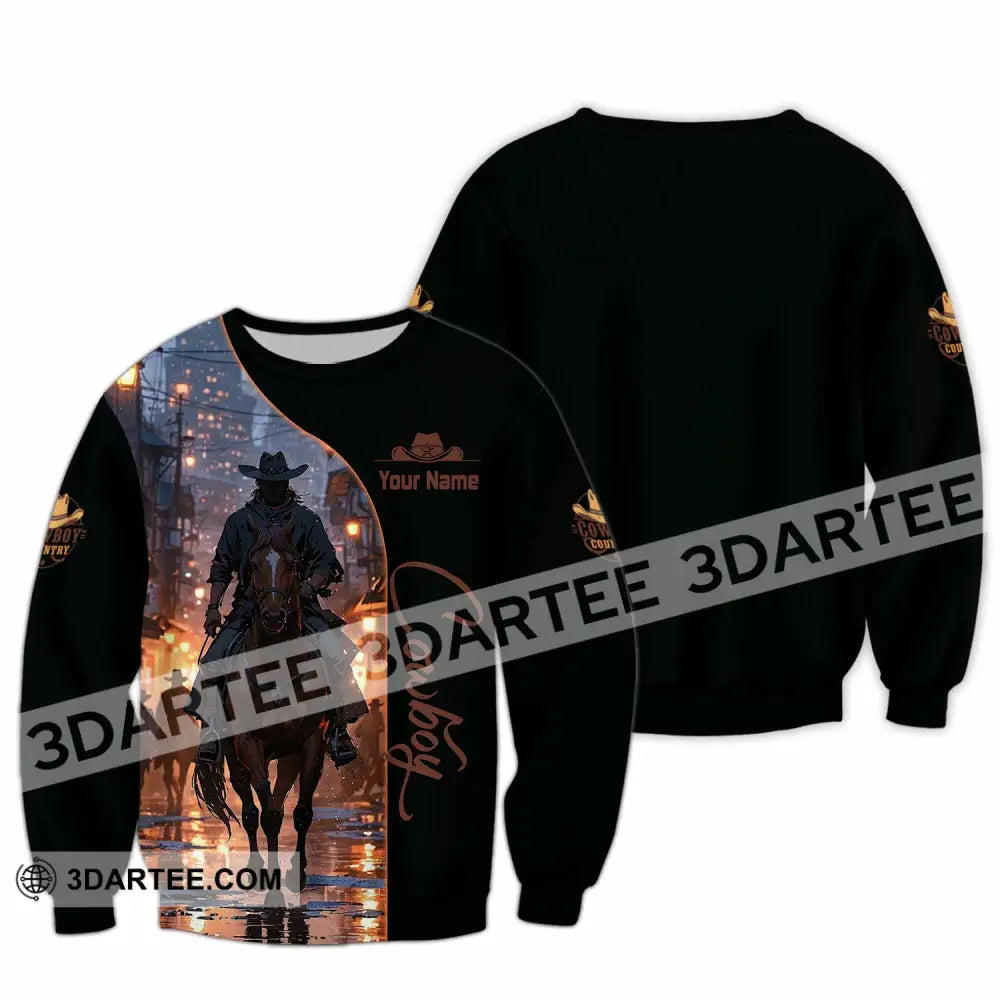 Unisex Shirt - Custom Cowboy Shirt - Long Sleeve / S - T-shirt